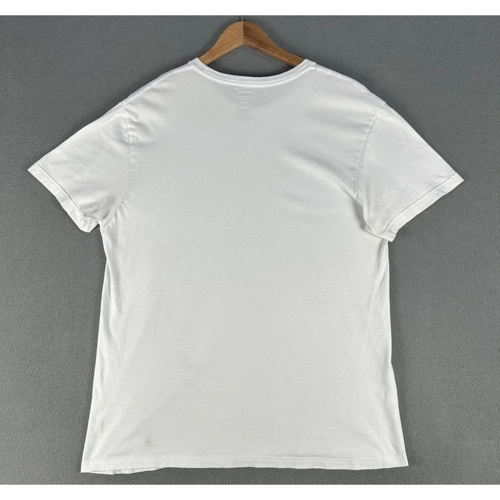 Polo Ralph Lauren Shirt Mens Large White Classic Fit Minimalist Pony Logo Tee